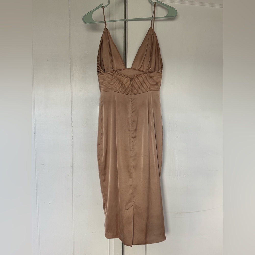 House of London Silk dress in Latte - Picture 4 of 5